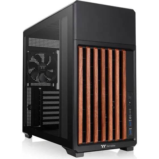 Thermaltake TR300 WS Mid Tower, sort, hærdet glas