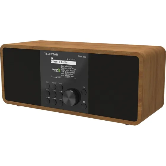 Telestar TOP 250 Trælook Multiradio med DAB+, FM, Bluetooth