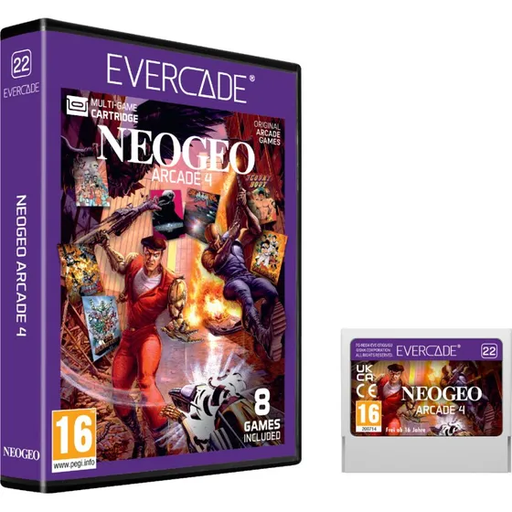 Evercade NEOGEO Arcade Collection 4 – 8 klassiske fighting & action-spil