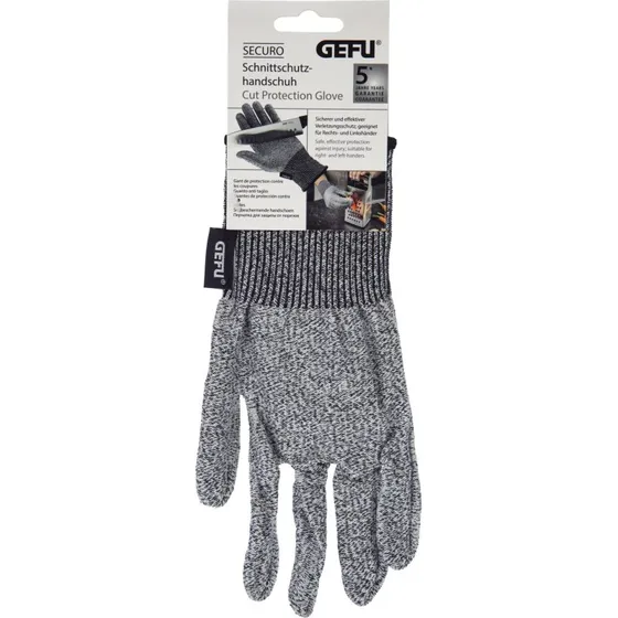 GEFU Securo Skæresikker Handske, Sort/Grå, 25,5 x 16,5 cm
