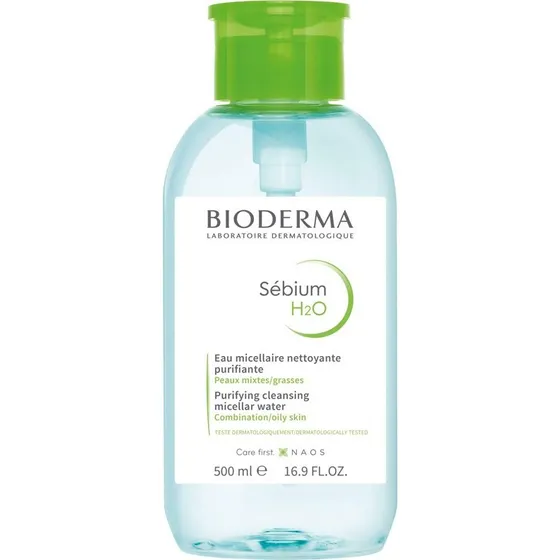 Bioderma Sébium H2O Micellar Vand med Pumpe 500 ml
