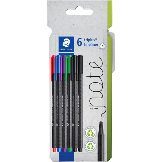 Staedtler Triplus Fineliner 0,3mm Assortiment 6
