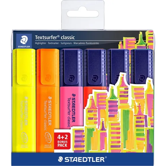 Staedtler Textsurfer Overstregningspen 4+2
