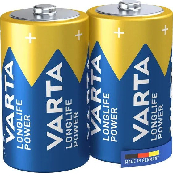 VARTA Longlife Power D 1,5 V Alkaline Batteri 2-stk