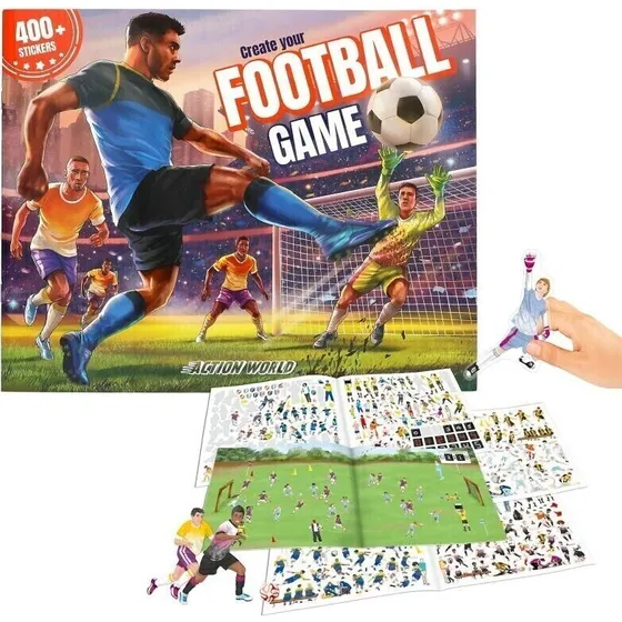 Creative Studio Create Your Football Game - Klistermærkebog med 400 Stickers