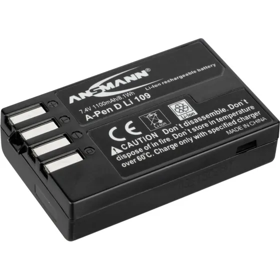 Ansmann A-Pen D-Li 109 1100mAh Li-Ion batteri til Pentax