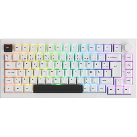 Akko 5075B Plus-S Lavender Purple Pro TKL Gaming Tastatur - Sort/Hvid