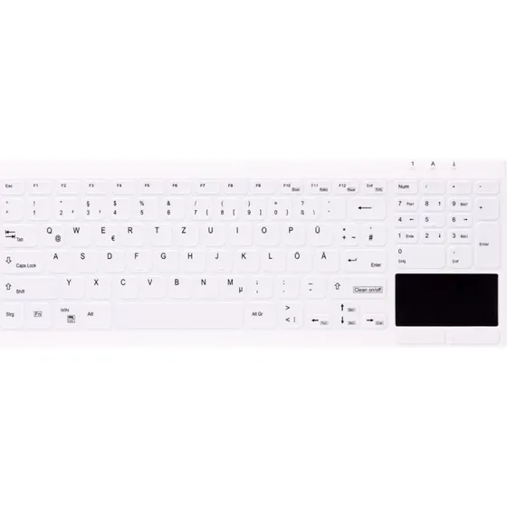 Cherry Active Key AK-C7412F Hygiejnisk Touchpad Tastatur Hvid