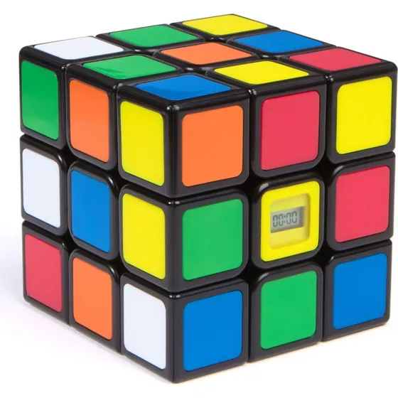 Rubiks Timed Cube 3x3, Rød, Gul, Blå, Hvid