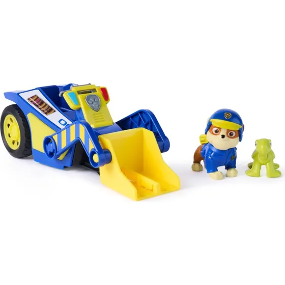 Paw Patrol Search & Rescue Køretøj med Rubble-figur, 15 cm, blå og gul