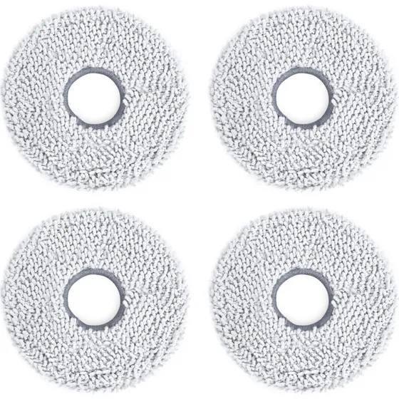 Ecovacs DWP020022 Moppemåtter til OZMO Turbo T50, 4 stk, hvid