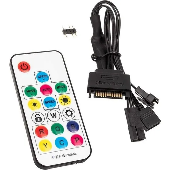 Kolink Inspire L1 3-Pin 5V ARGB Controller med SATA-strøm og RF-fjernbetjening
