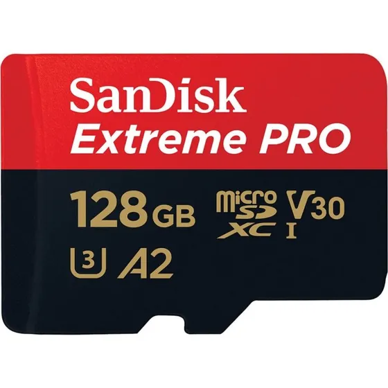 SanDisk MicroSDXC Extreme Pro 128GB 200MB/s A2 C10 V30 UHS-I