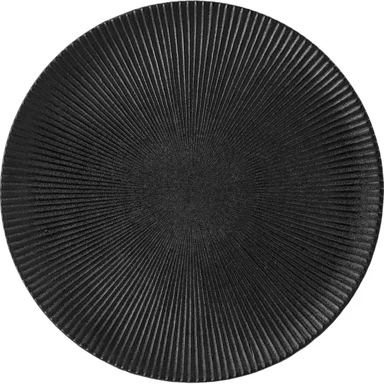 Bloomingville Neri Tallerken, Sort, 29 cm, Stentøj
