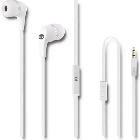 Qoltec In-Ear Hovedtelefoner med Mikrofon - Hvid