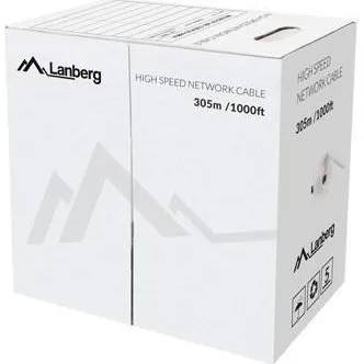 Lanberg Cat5e U/UTP 305 m rød massiv kobber