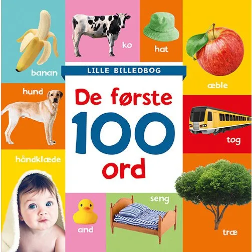 Lille Billedbog - De Første 100 Ord - Papbog