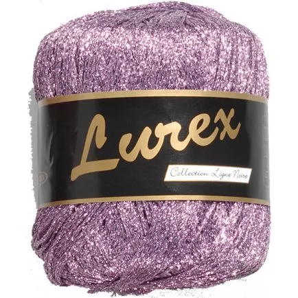 Lammy Lurex Garn 12 Lys Lilla 25g