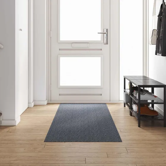 vidaXL Tæppeløber Grå 80 x 300 cm Skridsikker