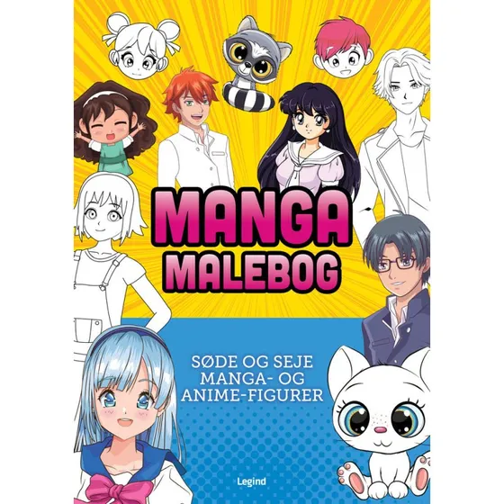 Manga Malebog – 64 sider med fantastiske tegninger