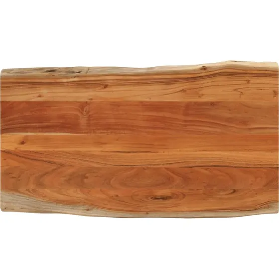 vidaXL bordplade 120x60x2,5 cm massivt akacietræ, naturlig kant