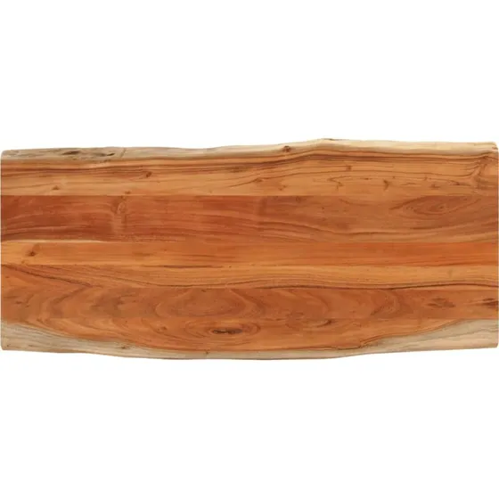 vidaXL bordplade 140x60x2,5 cm i massivt akacietræ med naturlig kant