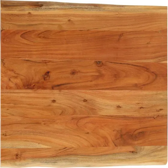 vidaXL bordplade 80x80x2,5 cm i massivt akacietræ med naturlig kant