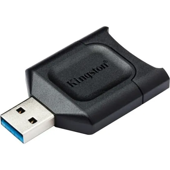 Kingston MobileLite Plus USB 3.2 Gen 1 UHS-II SD-kortlæser, sort