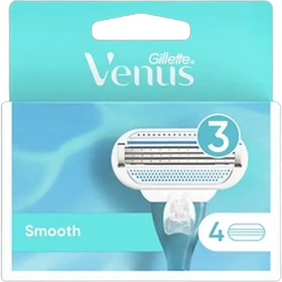 Gillette Venus Smooth Razor Blade Refills 4 stk.