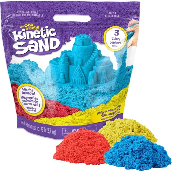 Kinetic Sand Primærfarver – 2,7 kg