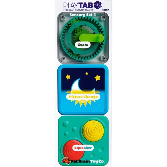 Fat Brain PlayTab Sensory Set 4, 3 brikker