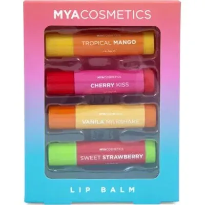 Mya Cosmetics Læbepomade Sæt til Børn, 4 Dele