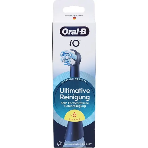 Oral-B iO Ultimate Clean Børstehoveder Sort, 6 stk