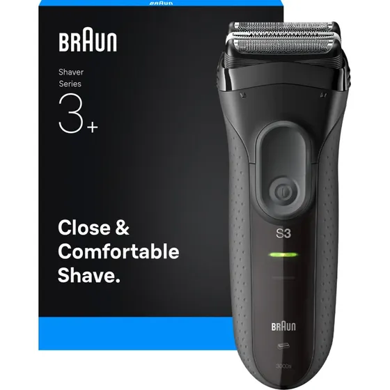 Braun Serie 3 3000S Grå Elektrisk Barbermaskine