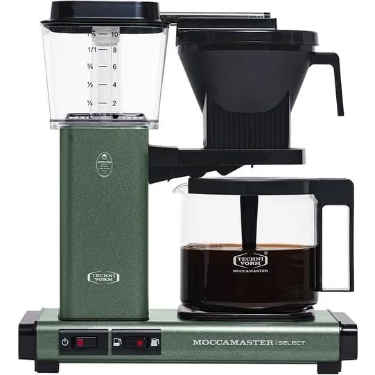 Moccamaster KBG Select 1,25 L Semi-Auto Kaffemaskine - Skovgrøn