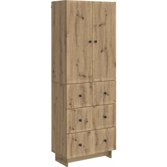 vidaXL Skab Sæt 2 pcs 66 x 34,5 x 90 cm Konstrueret Træ