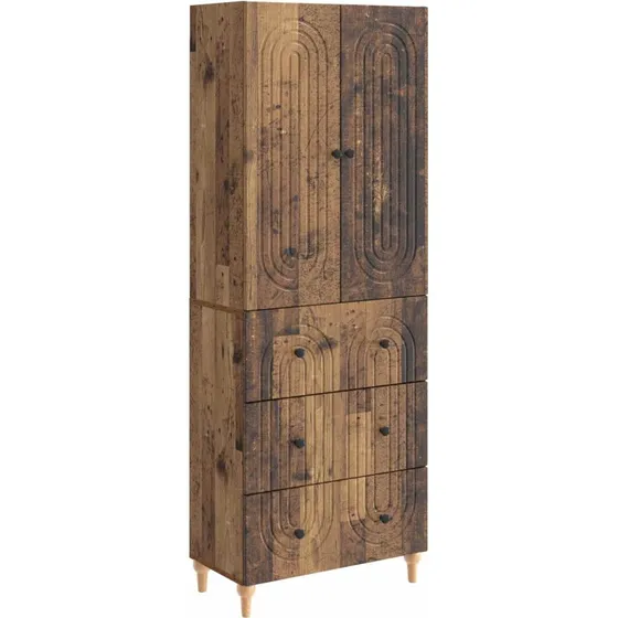 vidaXL Skab Sæt 2 stk. 66 x 34,5 x 90 cm Konstrueret Træ