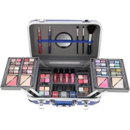 Zmile Cosmetics Traveller Blue Vegan Make-up Box, 87 dele