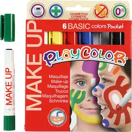 Playcolor Ansigtsminke 6 stk – vandbaserede stifter