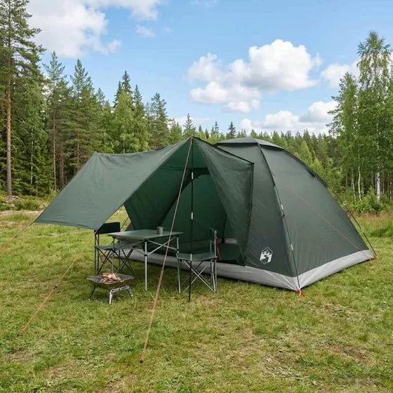 vidaXL Army Grøn Campingtelt 335x275x180 cm