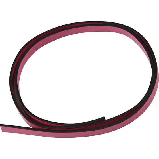 Pink Imiteret Læderbånd 10 mm x 3 mm, 1 m