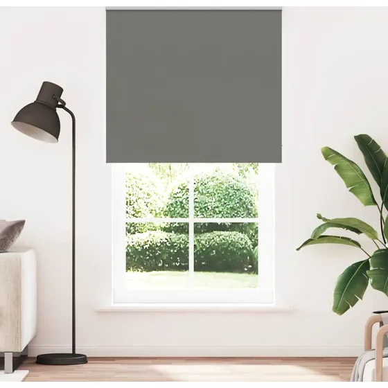 vidaXL Mørklægningsrullegardin 125x230 cm grå 121,6 cm bred