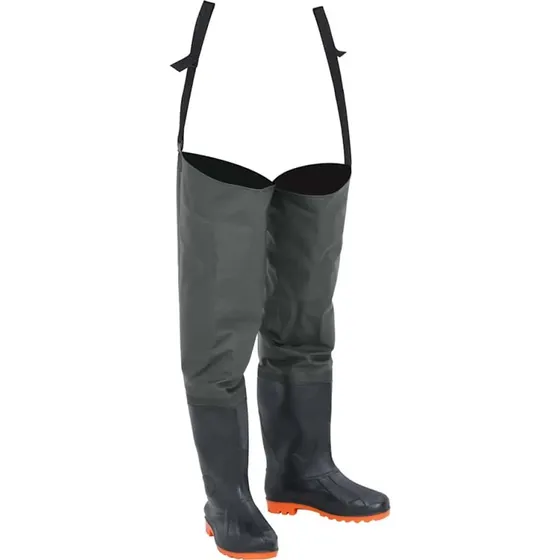 vidaXL Hip Waders Str. 46 Mørkegrøn