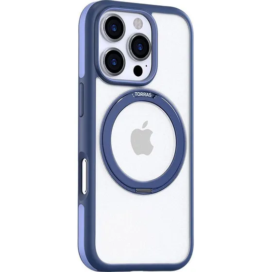 Torras Ostand R Fusion Case til iPhone 16 Pro, Blå