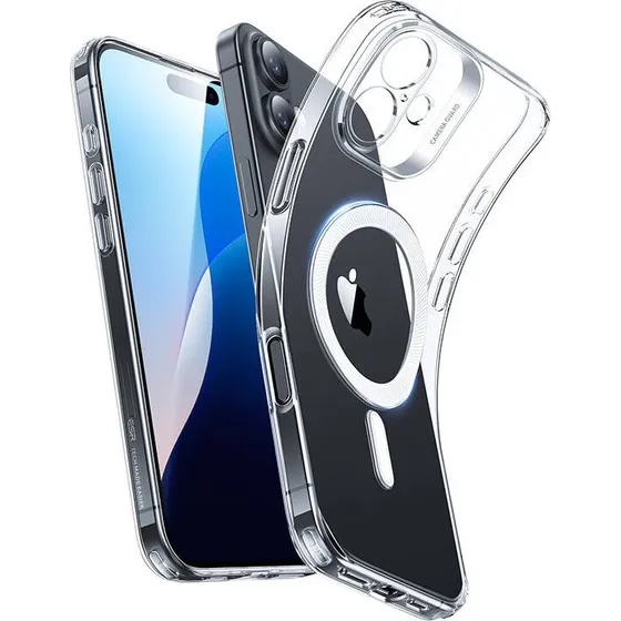 ESR Zero Cover til iPhone 16, transparent, TPU, MagSafe-kompatibel