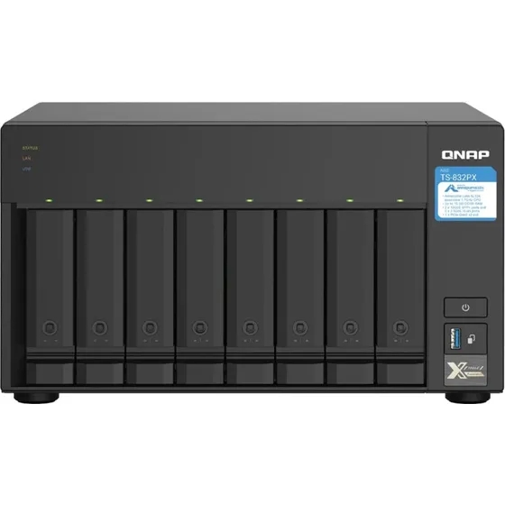 QNAP TS-832PX 8-bay NAS – 4GB RAM, 1,7 GHz