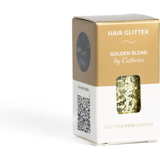 Glitter Eco Lovers Golden Blend – hår- og kroppsglimmer