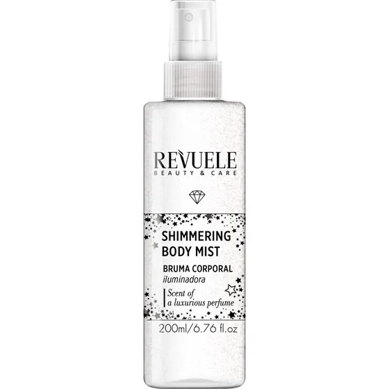 Revuele Silver Shimmering Body Mist - glitrende bodymist