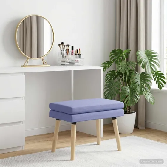 vidaXL Dobbeltlagret Bænk Jeansblå 60x40x46 cm