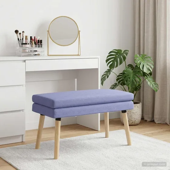vidaXL Dobbeltlagret Bænk Jeans Blå 80 x 40 x 47 cm